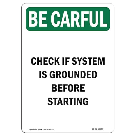 OSHA BE CAREFUL Sign, Carelessness Can Hurt You And Others, 24in X 18in Decal